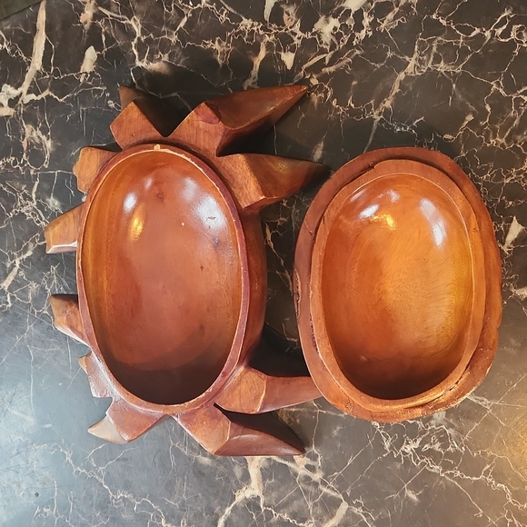 Crab shape wooden box - Picture 4 of 11